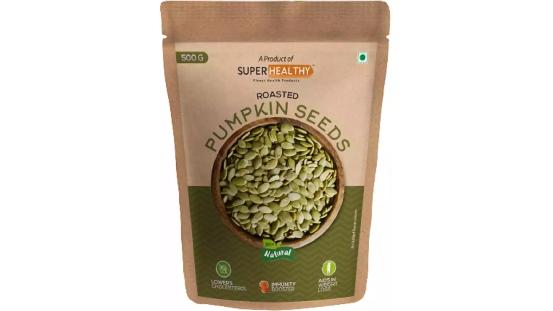 SuperHealthy Roasted Pumpkin Seeds (500g)