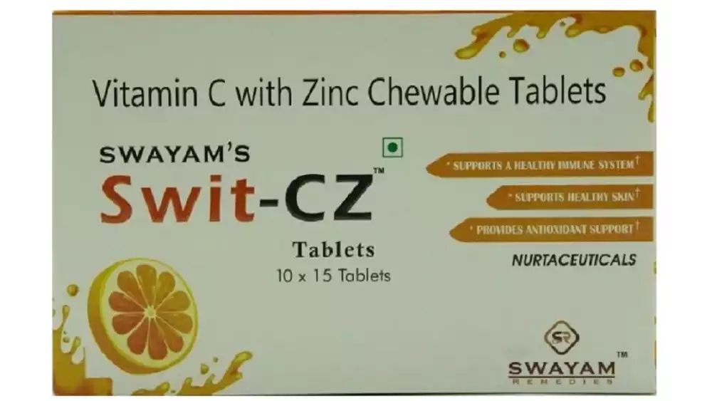 Swayam's Swit Cz Vitamin C & Zinc Chewable Tablets (150tab)