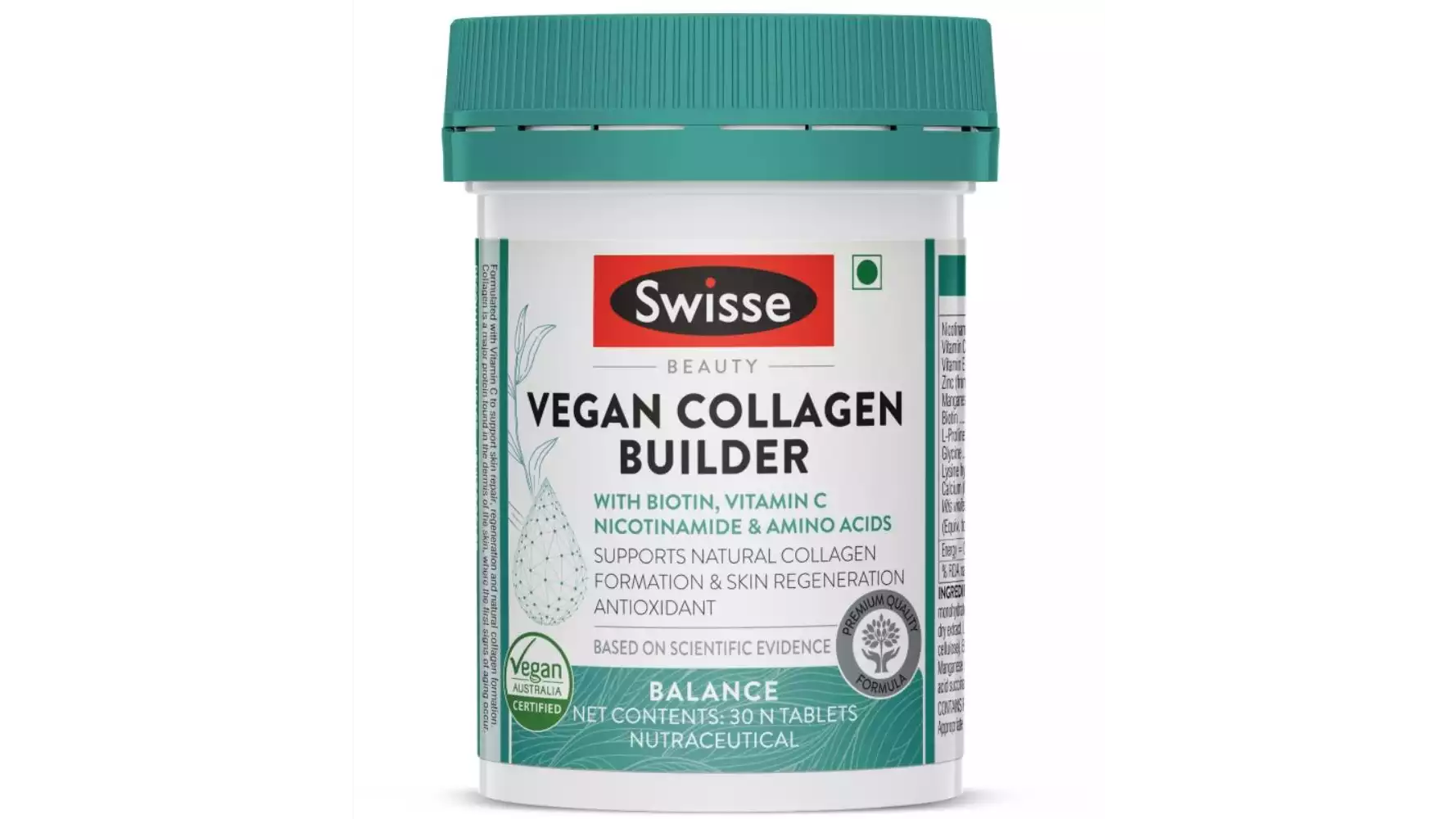 Swisse Beauty Vegan Collagen Builder Tablets (30tab)