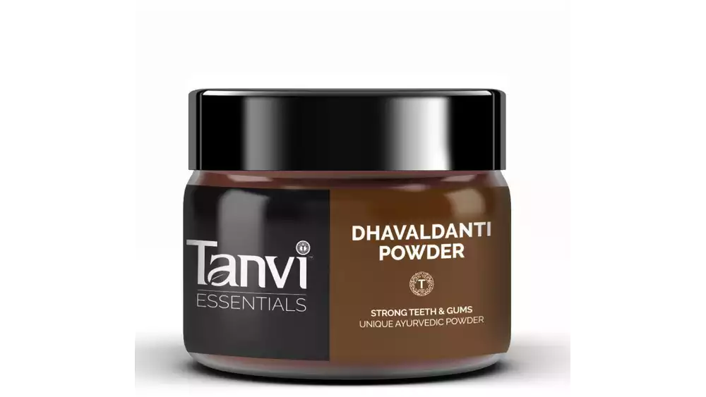 Tanvi Herbals Dhavaldanti Powder Herbal Tooth Powder (60g)
