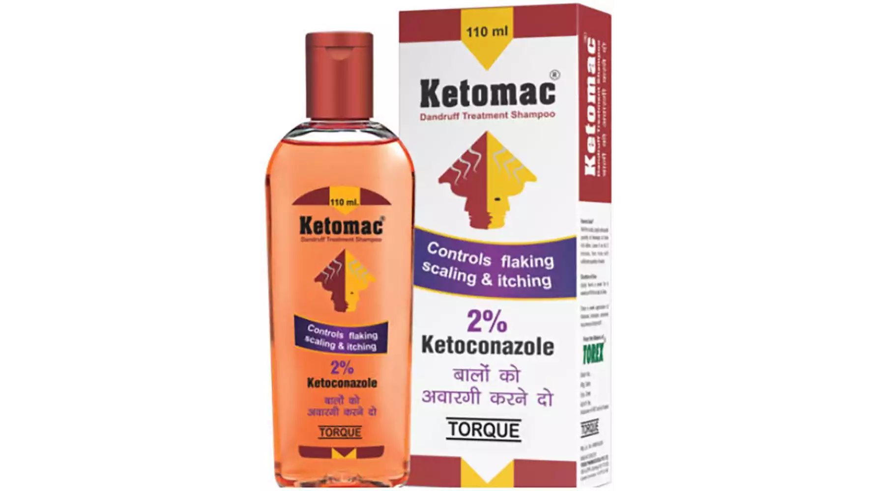 Torque Ketomac Dandruff Treatment Ketoconazole Shampoo (110ml)