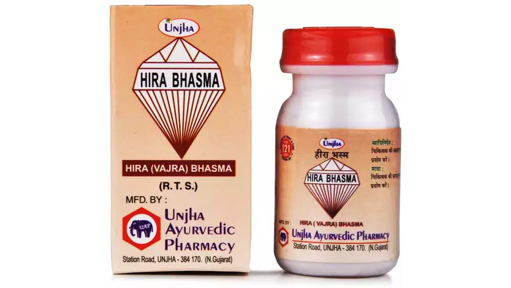 Unjha Hira (Vajra) Bhasma (100mg)
