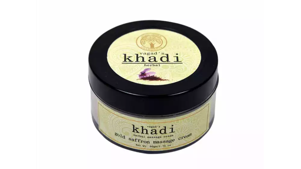 Vagads Khadi Gold Saffron Massage Cream (50g)