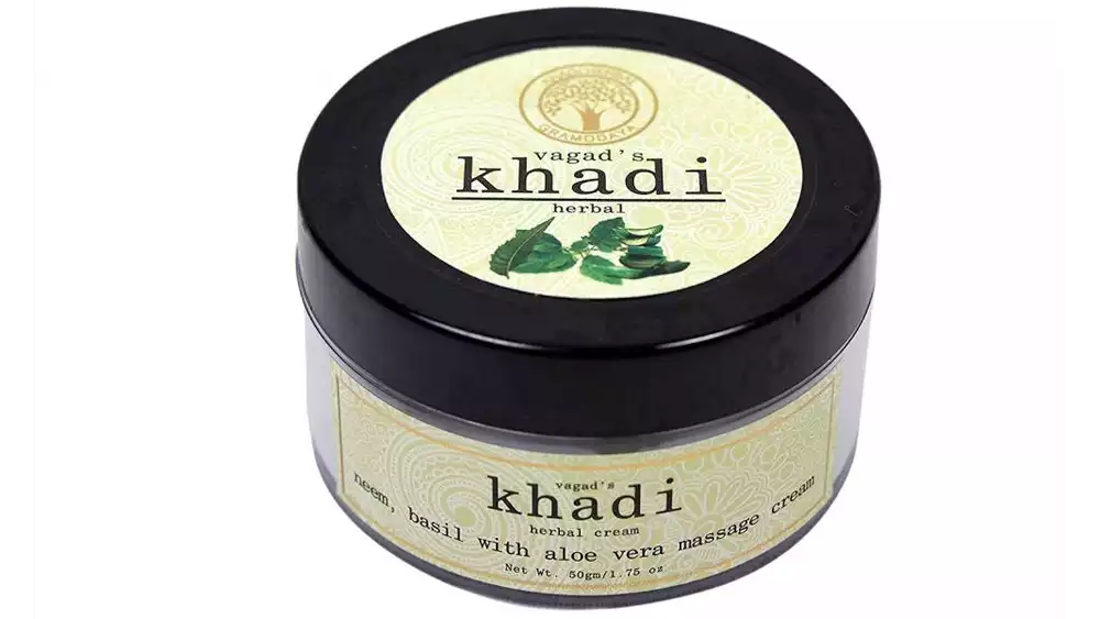 Vagads Khadi Neem Basil With Aloevera Massage Cream (50g)