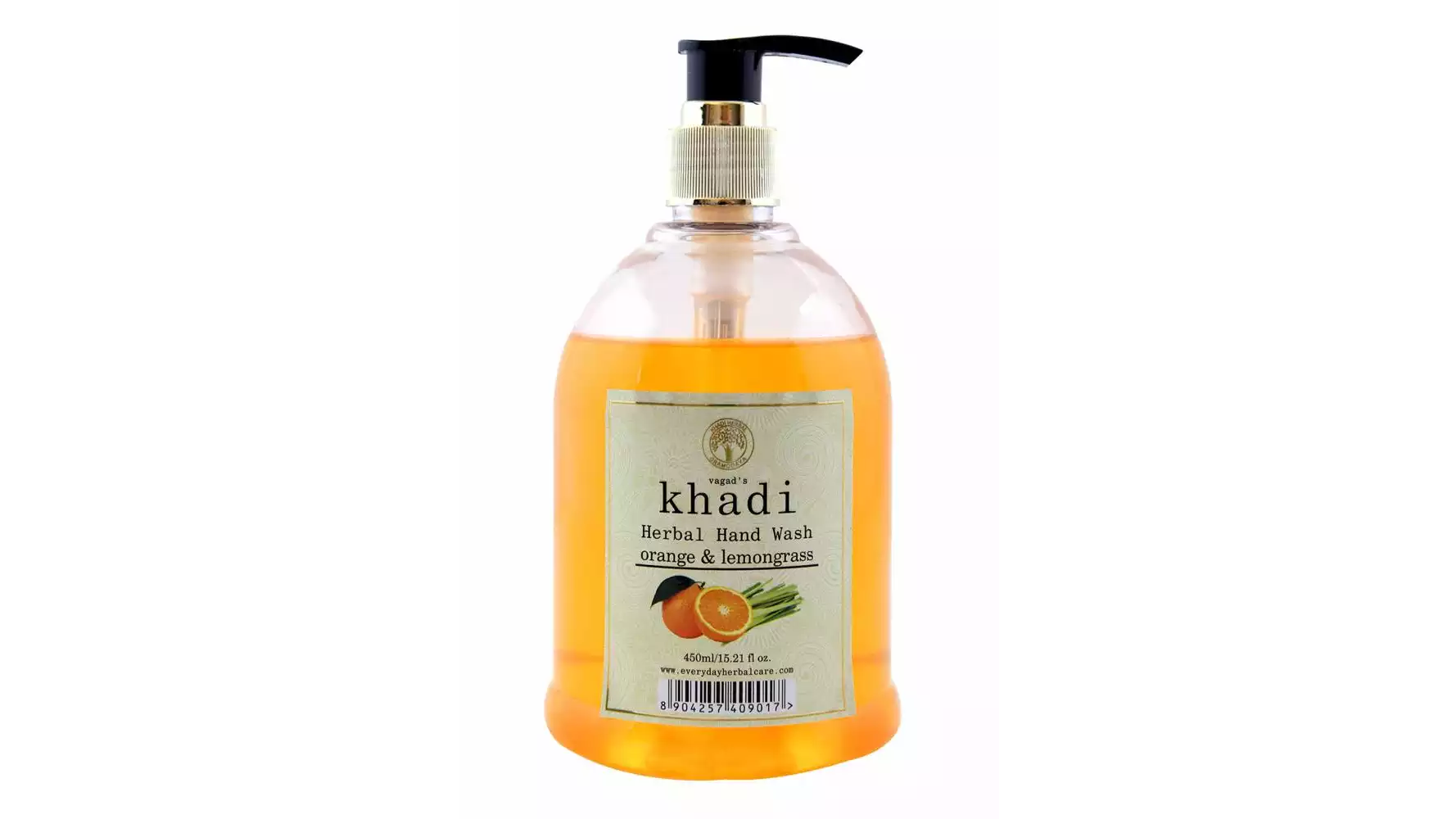 Vagads Khadi Orange & Lemongrass (450ml)