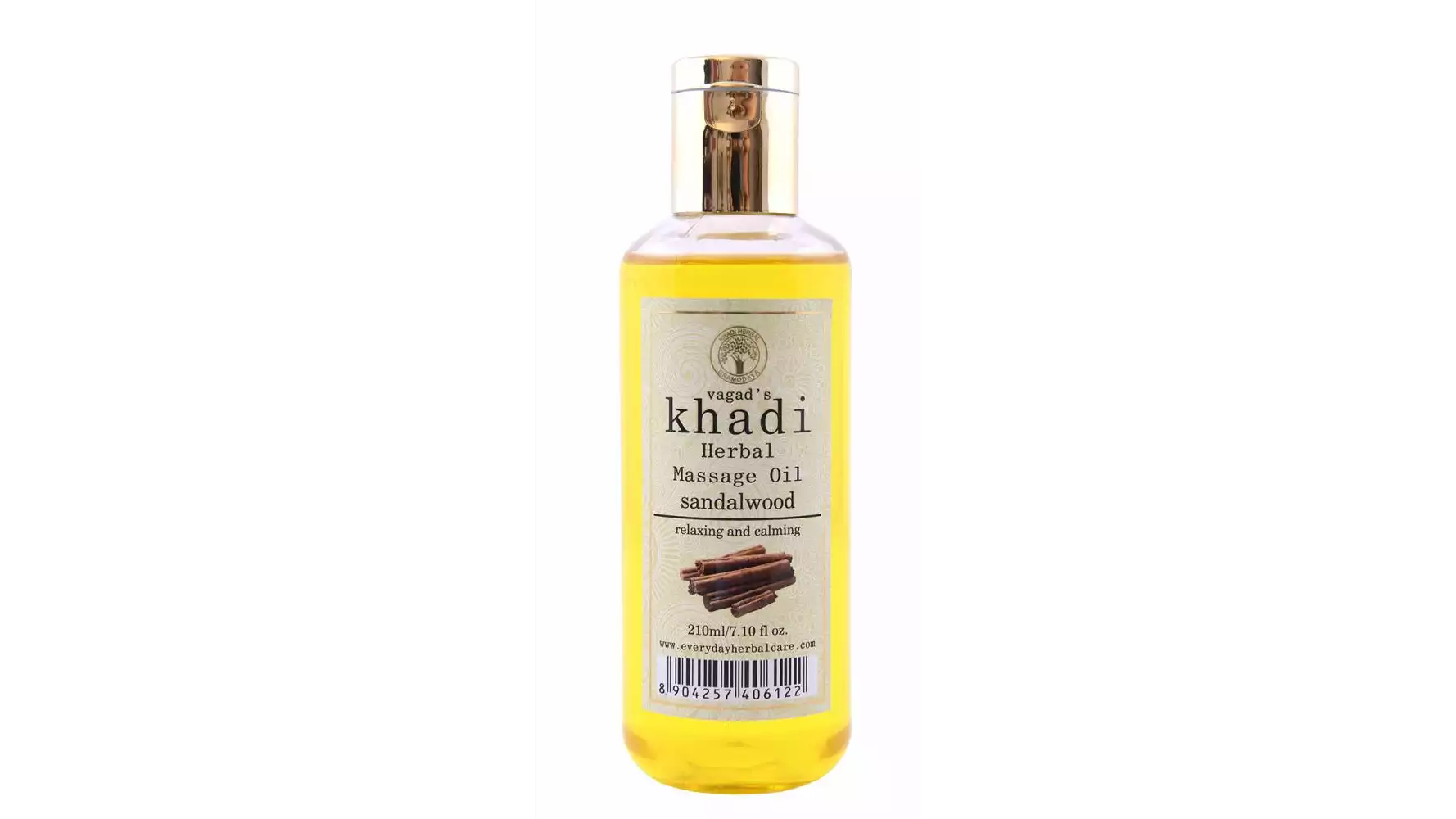 Vagads Khadi Sandalwood Massage Oil (210ml)