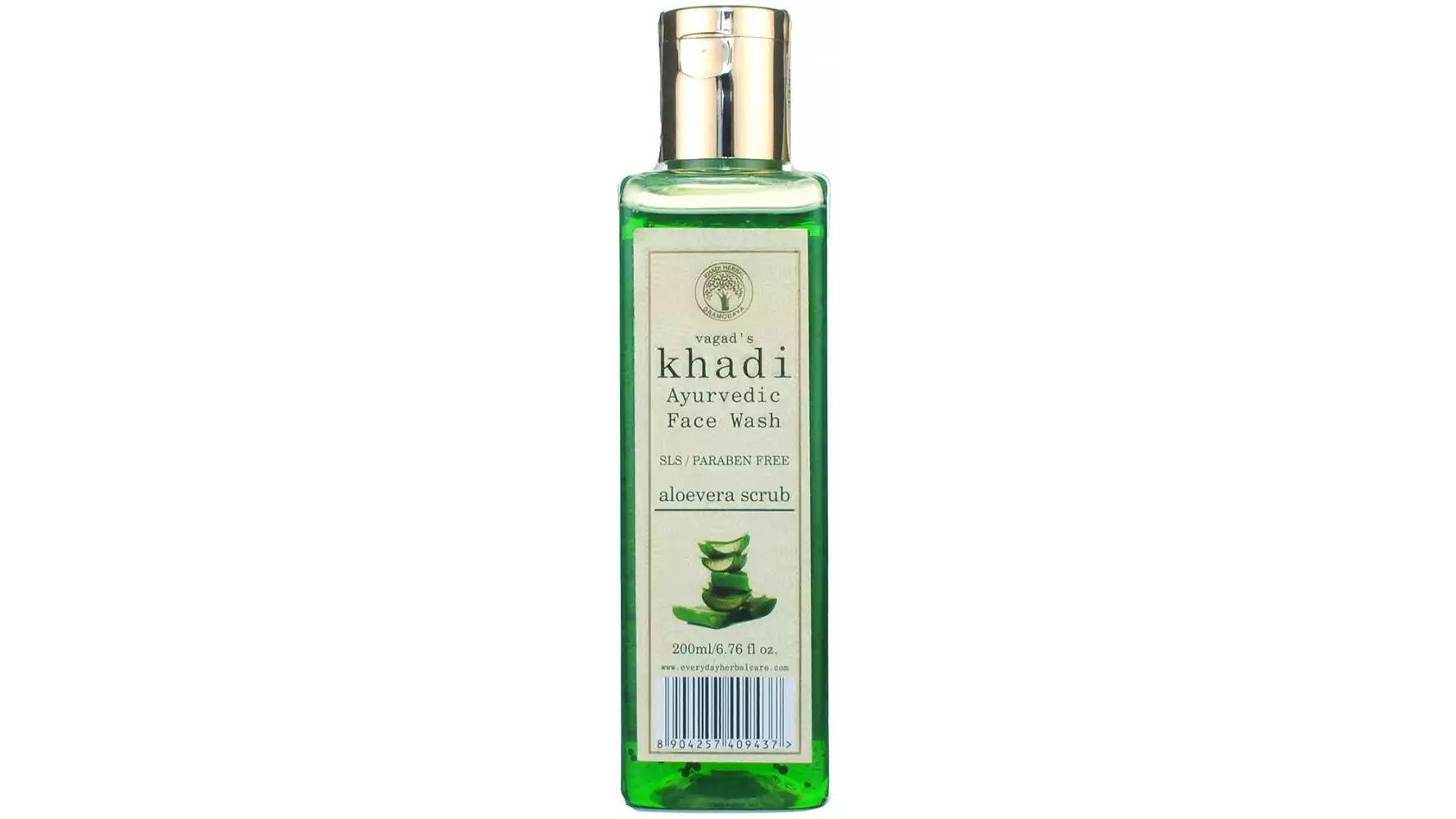 Vagads Khadi S.L.S And Paraben Free Aloevera Scrub Face Wash (200ml)