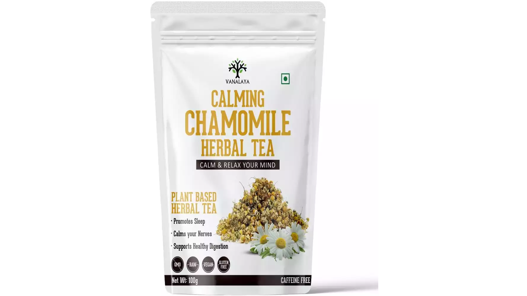 Vanalaya Calming Chamomile Herbal Tea (100g)
