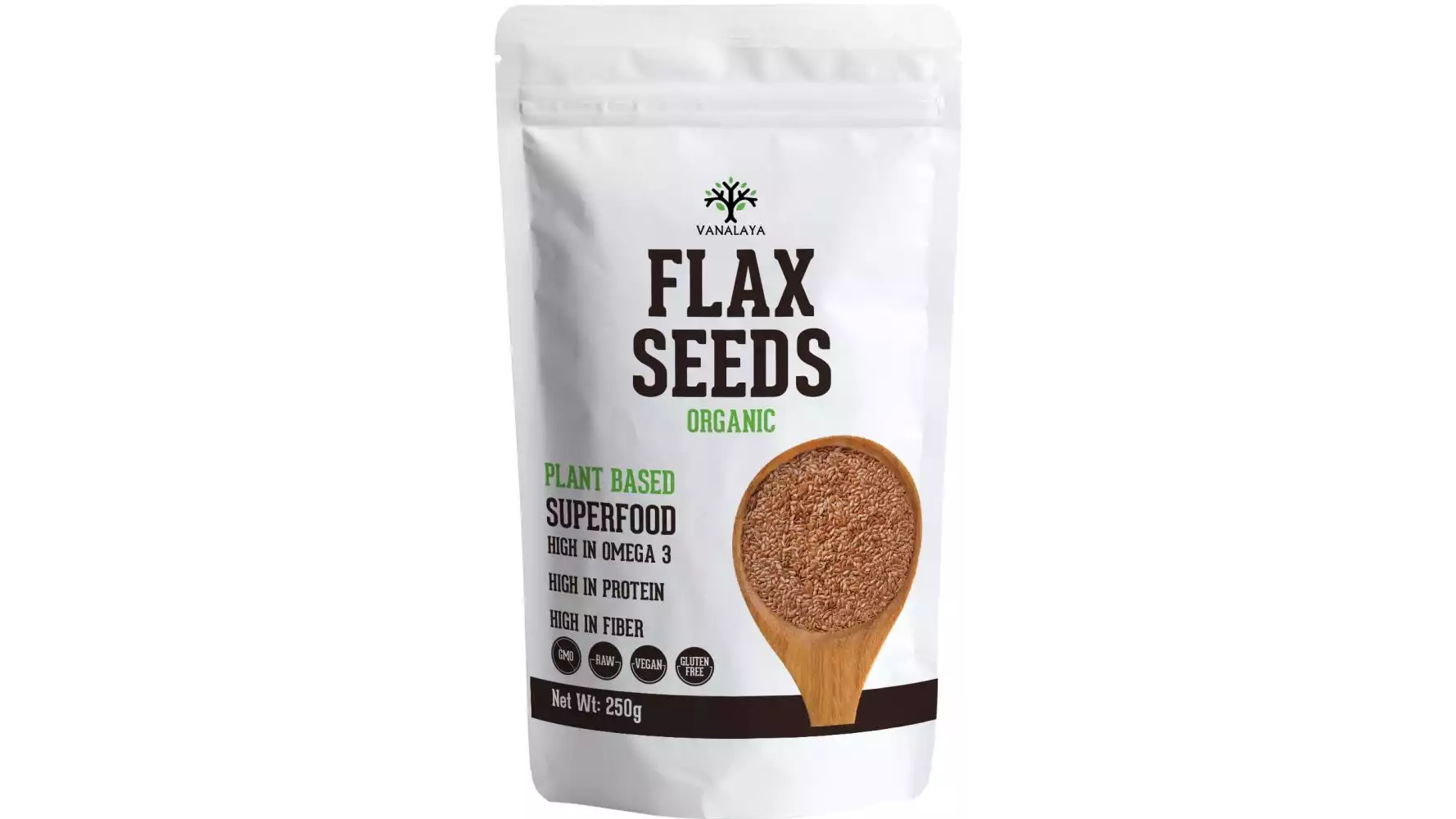 Vanalaya Organic Flax Seeds (250g)