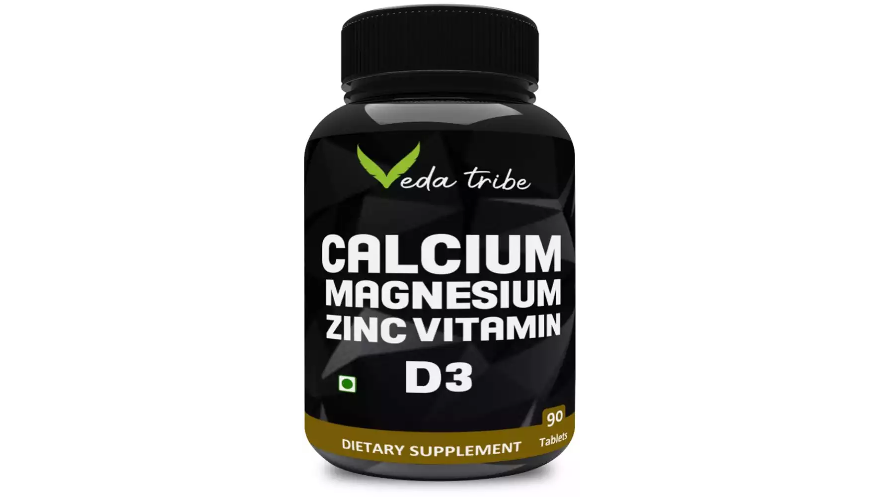 Veda Tribe Calcium Magnesium Zinc Vitamin D3 Supplement (90tab)