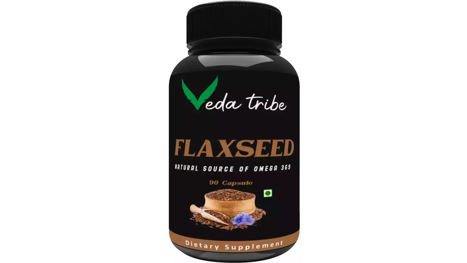 Veda Tribe Flaxseed Omega 3-6-9 500Mg (90caps)