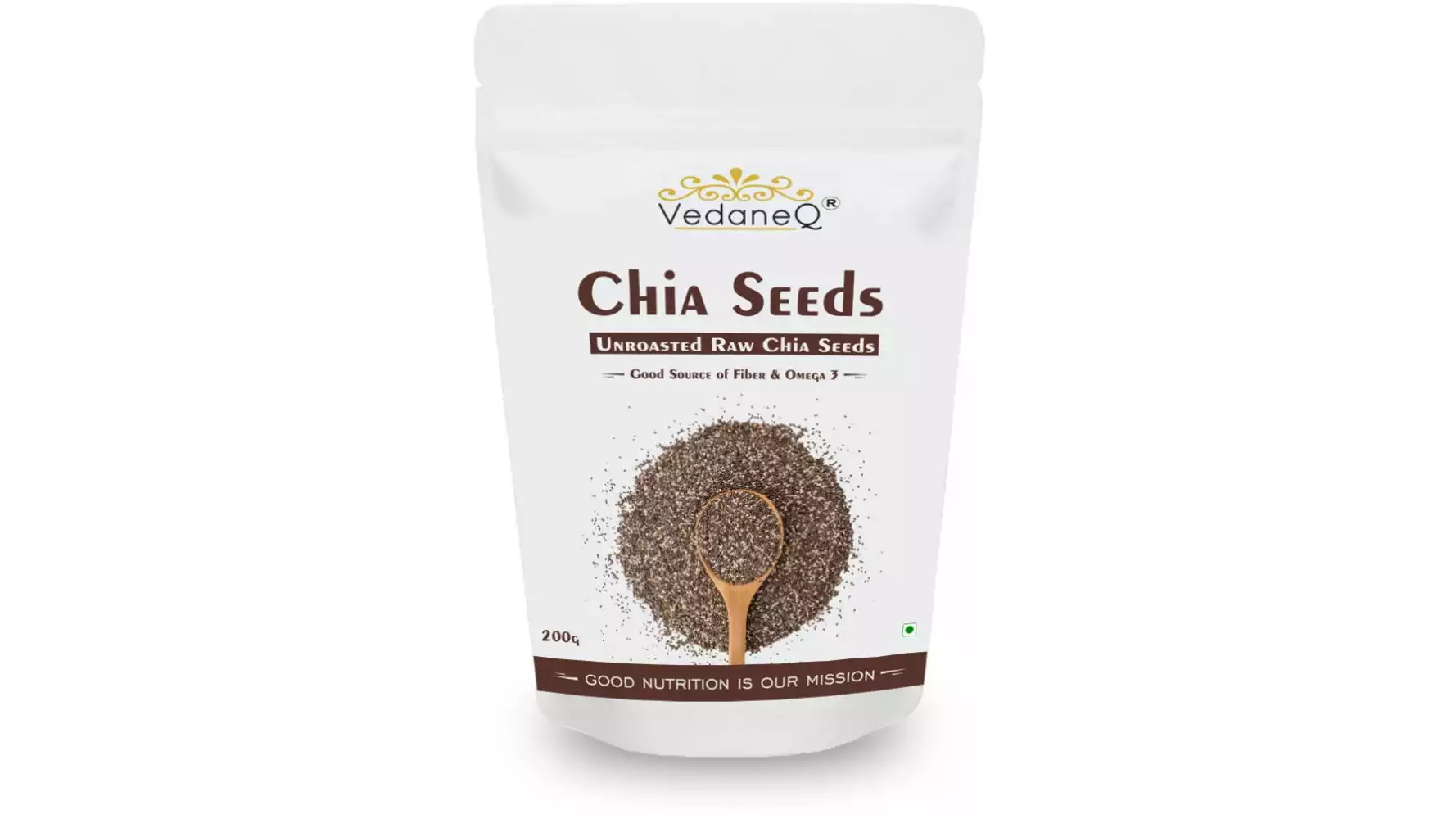 VedaneQ Unroasted Chia Seeds (200g)