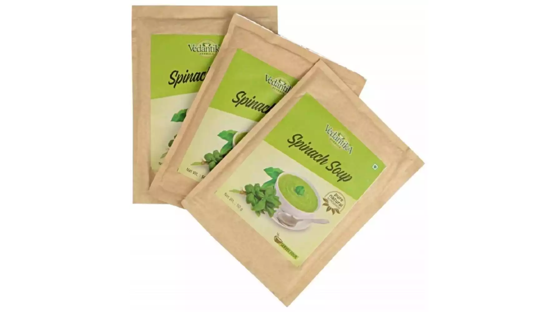 Vedantika Herbals Instant Spinach Soup Powder (50g, Pack of 3)