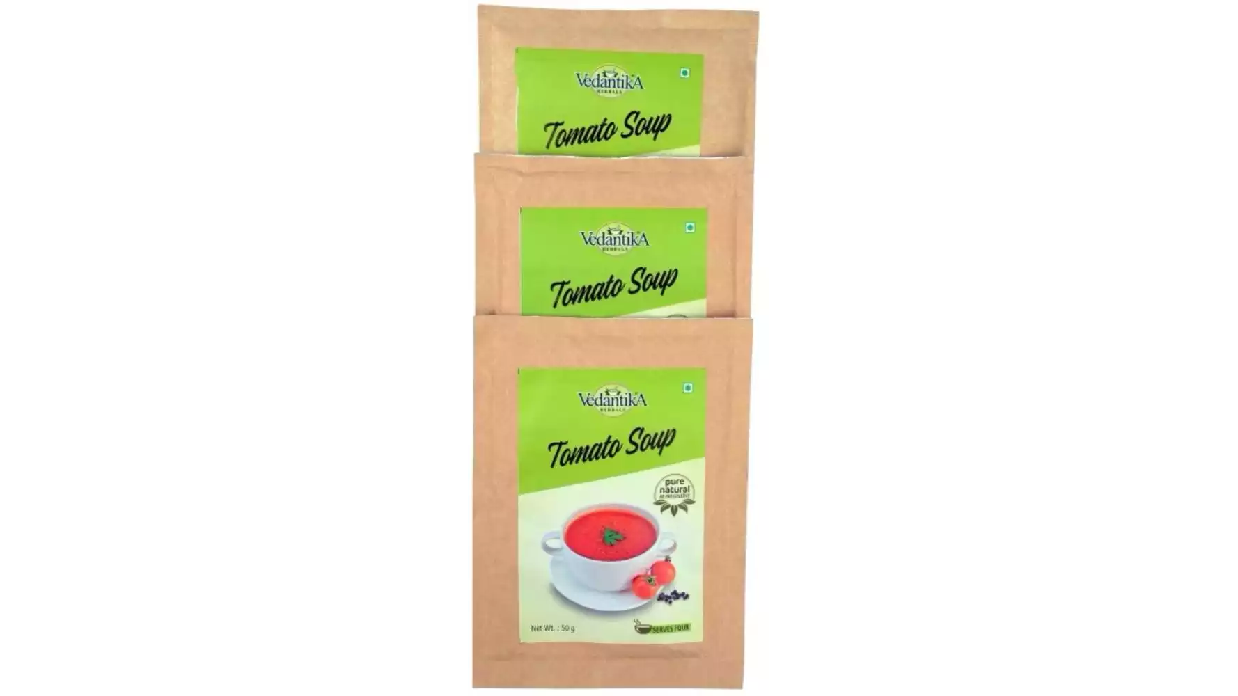 Vedantika Herbals Instant Tomato Soup Powder (50g, Pack of 3)