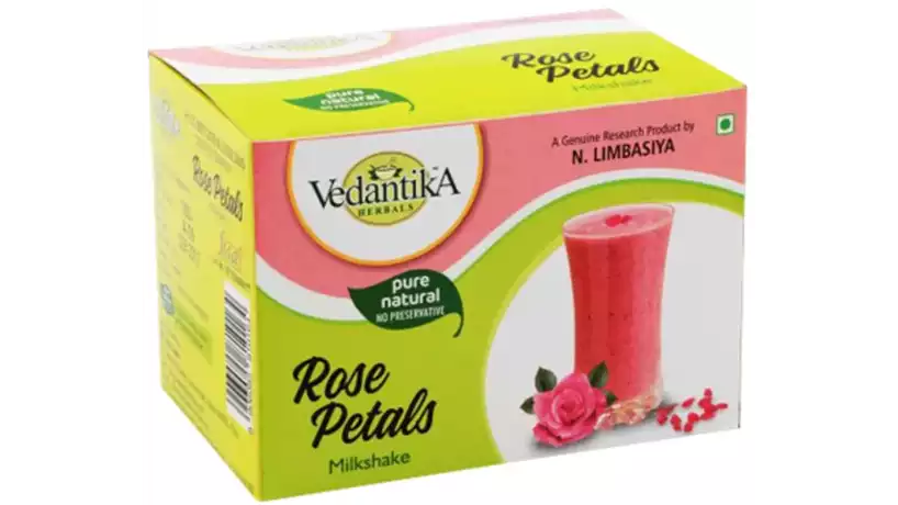 Vedantika Herbals Rose Petals Milk Shake Powder (250g, Pack of 2)