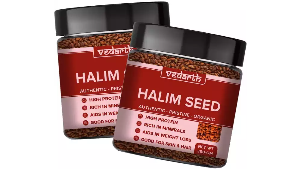 Vedarth Organic Halim Seed (350g, Pack of 2)