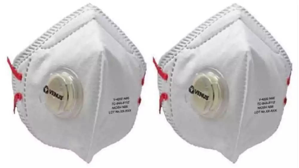 Venus V 4200 N95 Face Mask with Filtering Facepiece Respirators  (2Pack)