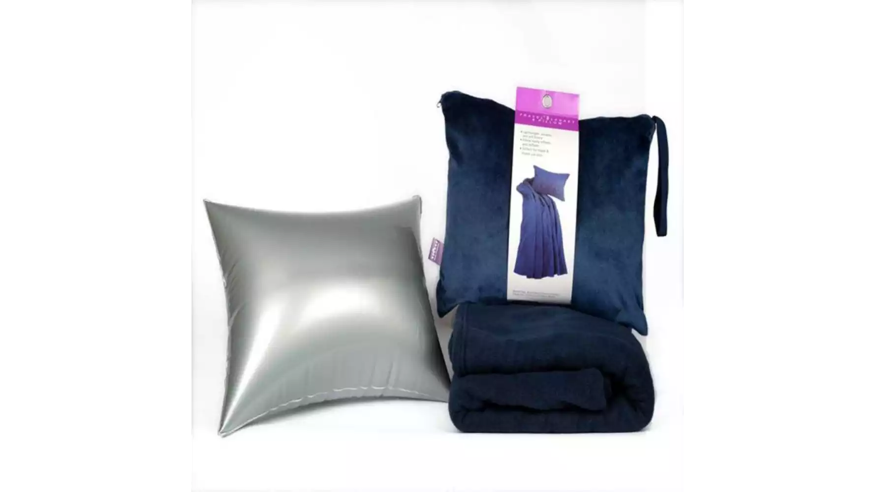 Viaggi 4 In 1 Travel Blanket And Inflatable Pillow Combo (1Pack)