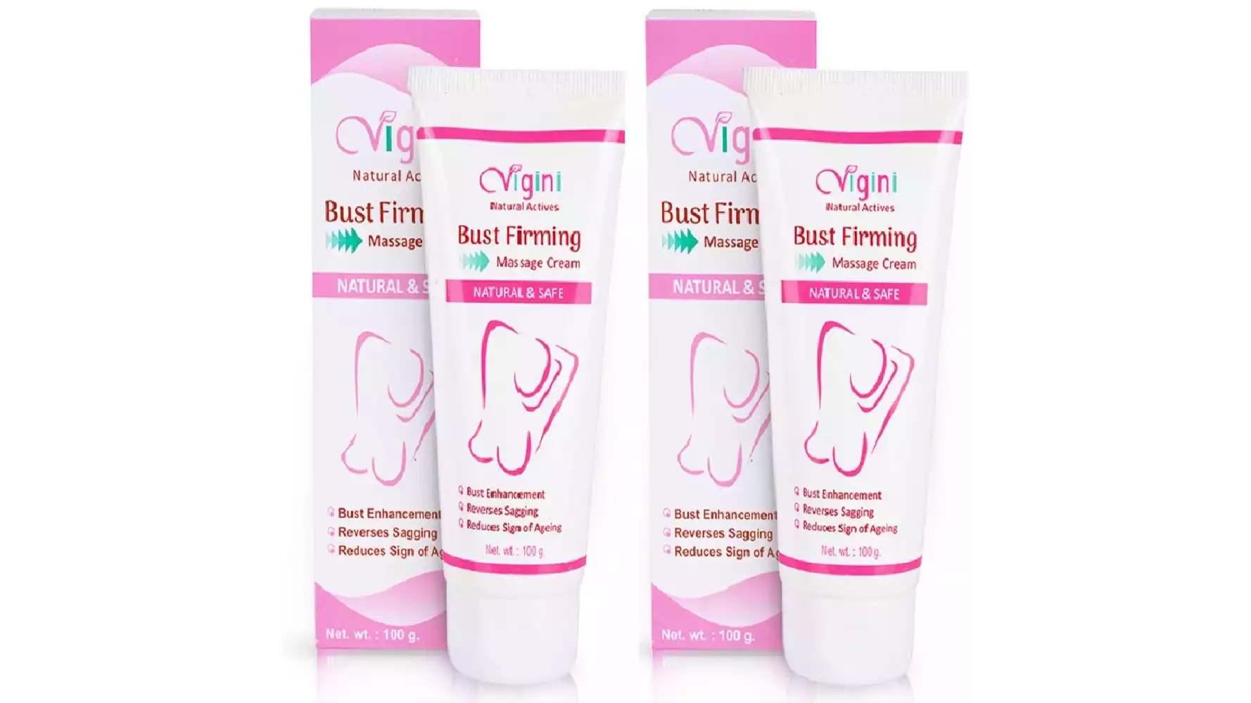 Vigini Bust Firming Massage Cream (100g, Pack of 2)