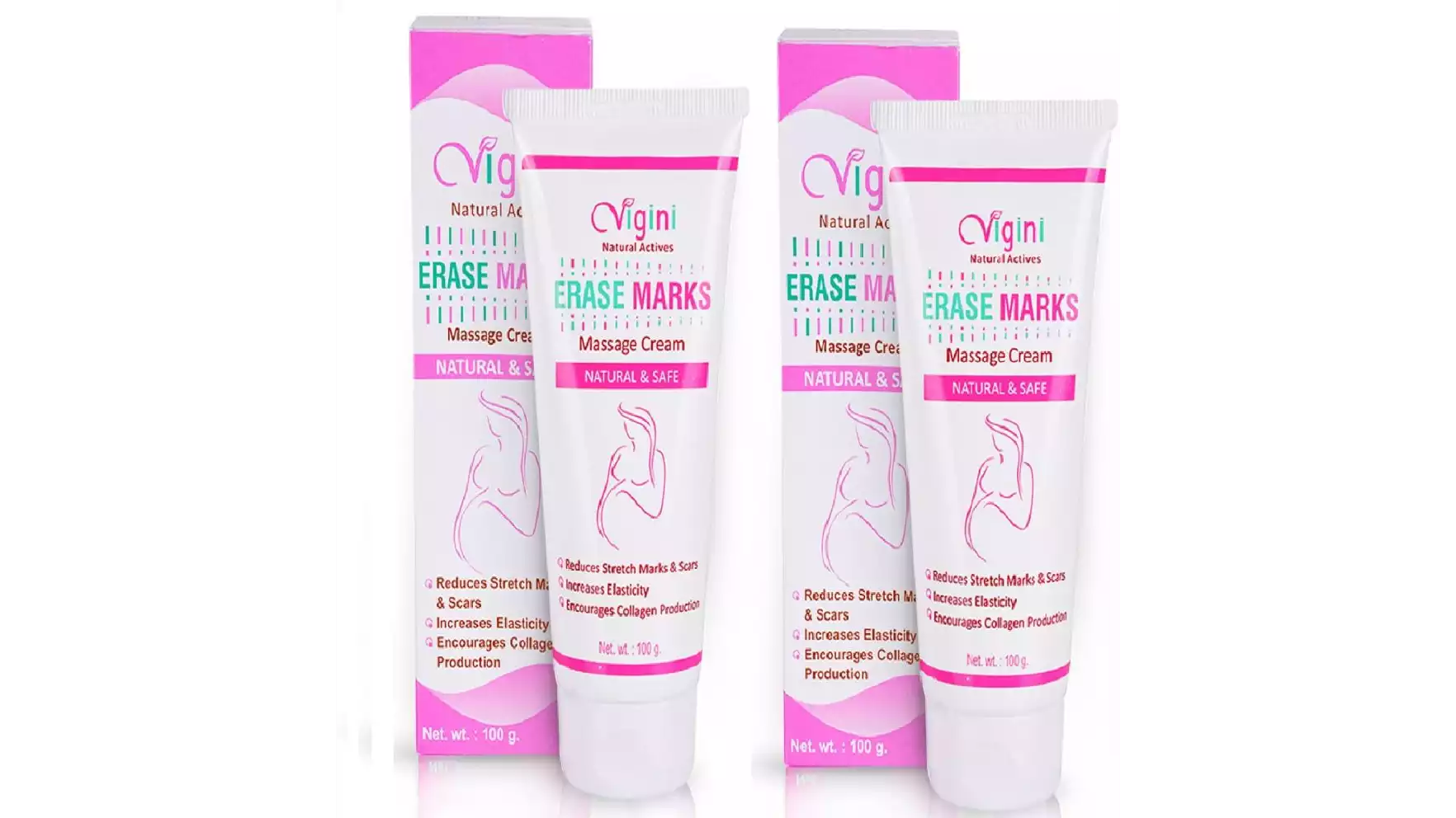 Vigini Stretch Massage Marks Cream (100g, Pack of 2)