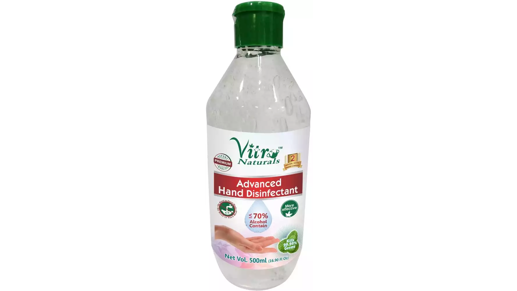 Vitro Naturals Hand Disinfectant (Gel Form) (500ml)