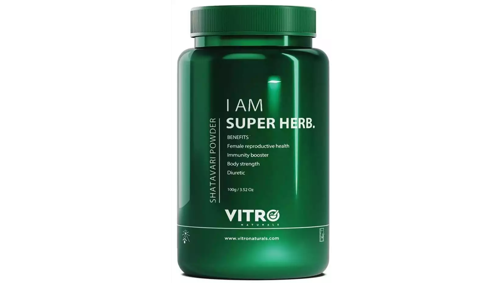 Vitro Naturals Organic Shatavari Powder I Am Super Herb (100g)