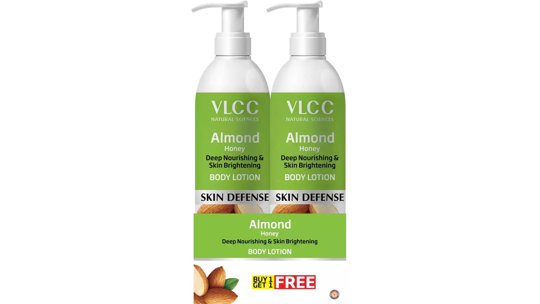VLCC Almond Honey Deep Nourishing & Skin Brightening Body Lotion (Buy 1 Get 1)(Each 350Ml) (1Pack)