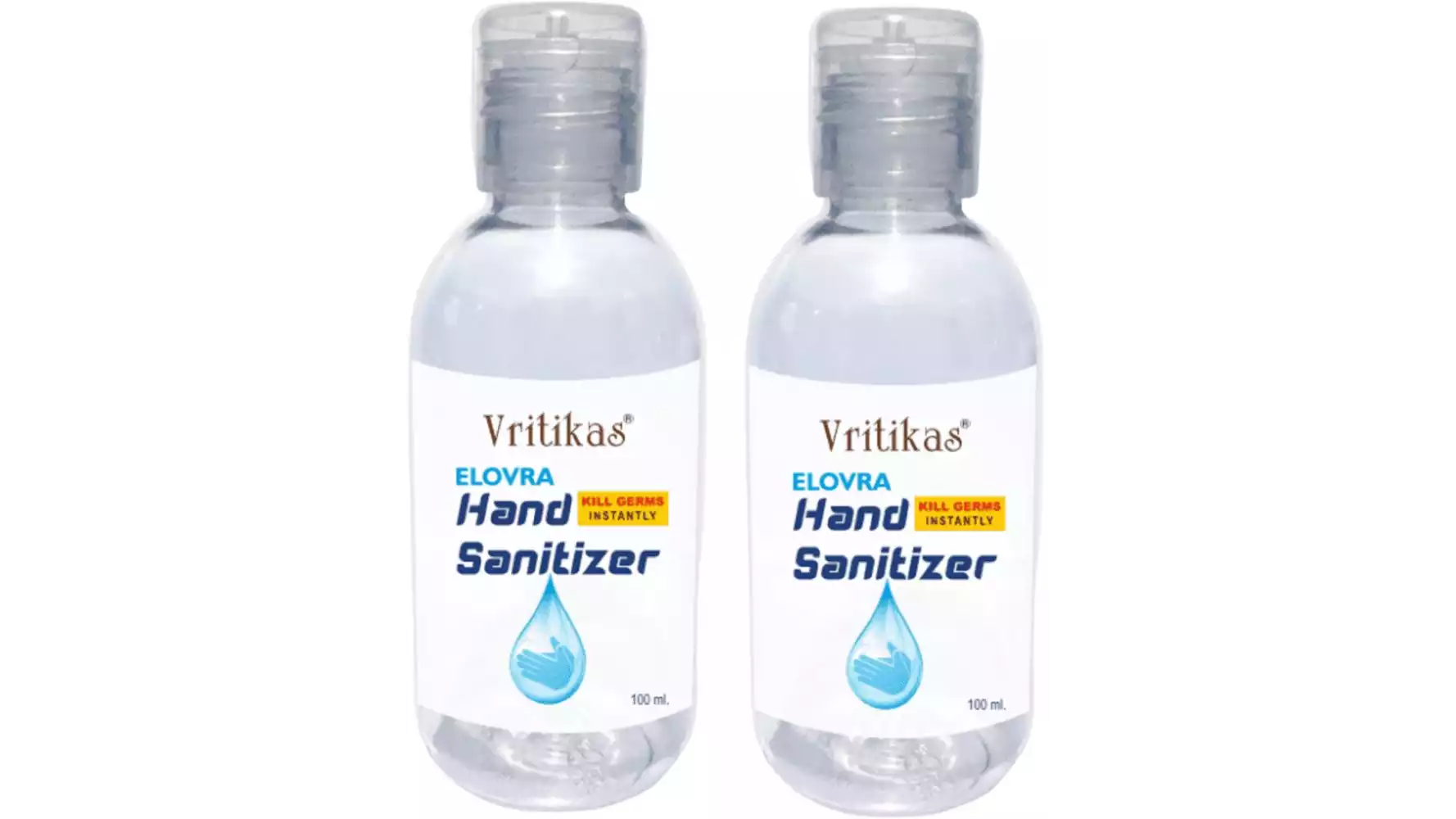 Vritikas Hand Sanitizer Gel (100ml, Pack of 2)