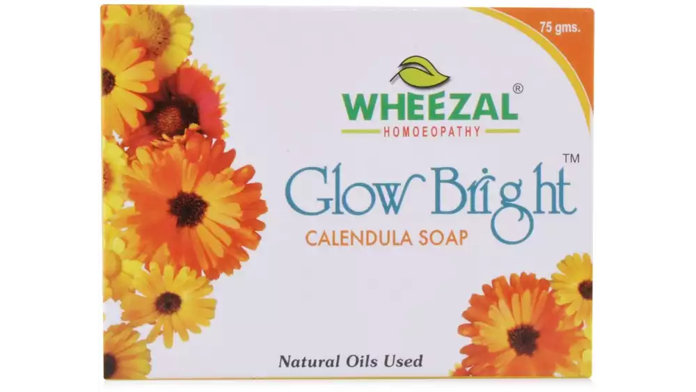 Wheezal Glow Bright Calendula Glycerine Soap (75g)