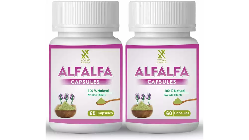 Xovak Pharma Alfalfa Capsules (60caps, Pack of 2)