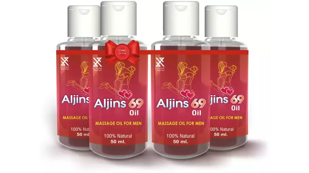 Xovak Pharma Aljins 69 Oil For Enlargement Massage Oil For Men (50ml, Pack of 4)