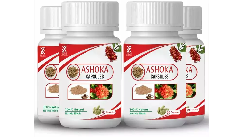 Xovak Pharma Ashoka Capsules (60caps, Pack of 4)