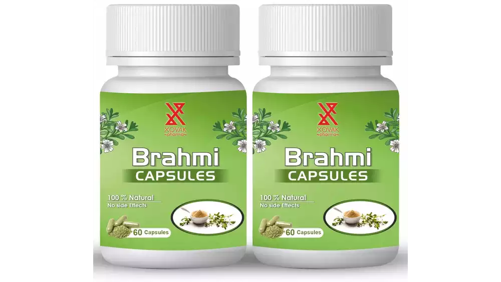 Xovak Pharma Brahmi Capsules (60caps, Pack of 2)