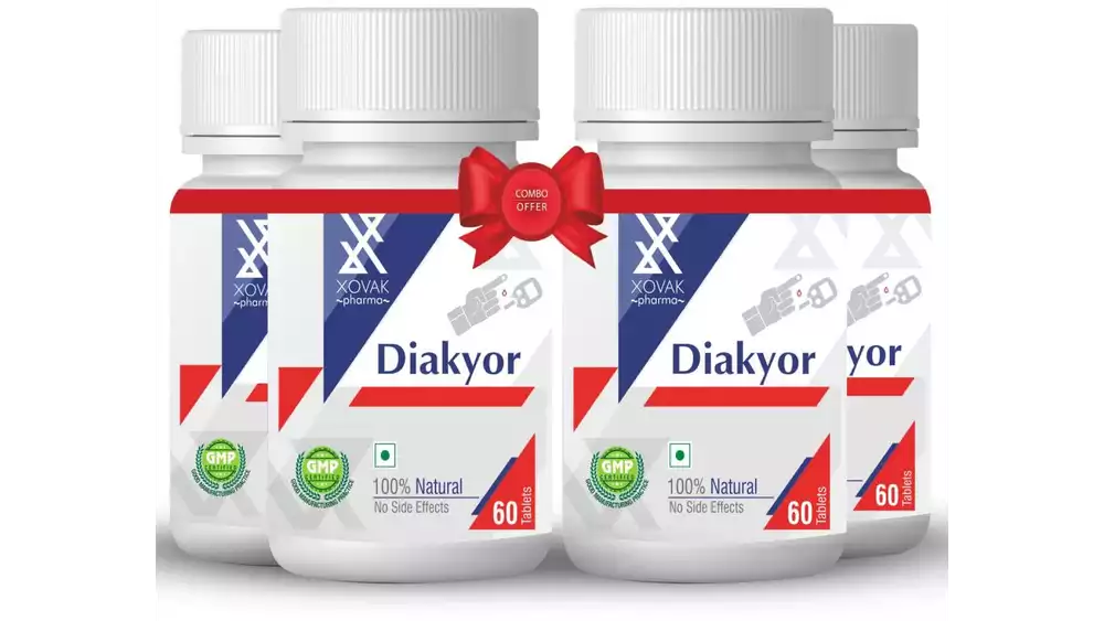 Xovak Pharma Diakyor Tablets (60tab, Pack of 4)