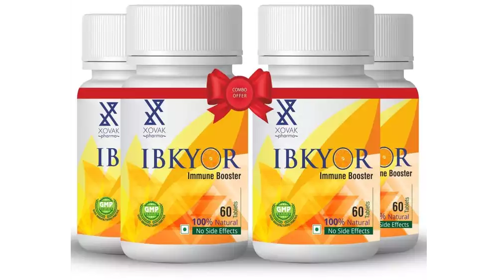 Xovak Pharma Ibkyor Tablets For Immunity Booster (60tab, Pack of 4)