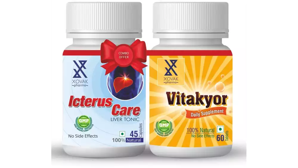 Xovak Pharma Icterus Care Capsule (5Caps) + Vitakyor Tablet (60Tab) Combo Pack (1Pack)