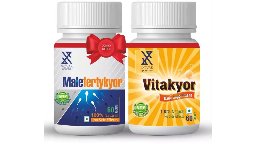 Xovak Pharma Malefertykyor टैबलेट (60Tab) + Vitakyor Tablet (60Tab) कॉम्बो पैक (1Pack)