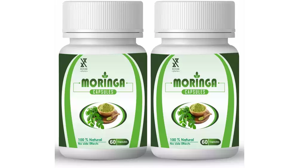 Xovak Pharma Moringa Capsules (60caps, Pack of 2)