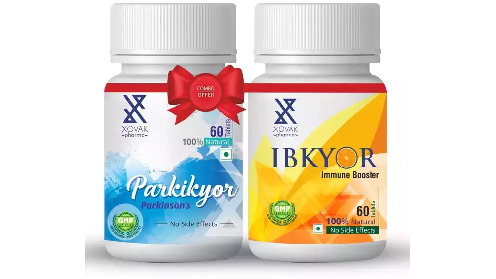Xovak Pharma Parkikyor Tablets (60Tab) + Ibkyor Tablets For Immunity Booster (60Tab) Combo Pack (1Pack)