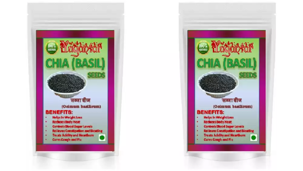 Yugantar Chia(Basil) Seeds (200g, Pack of 2)