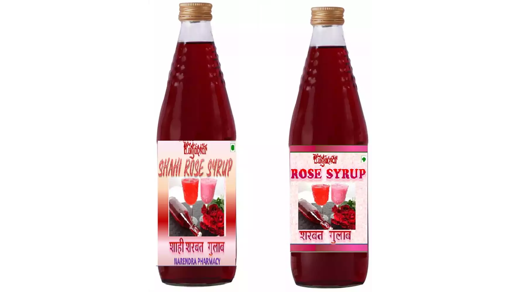 Yugantar Rose & Shahi Khus Syrup (750ml, Pack of 2)