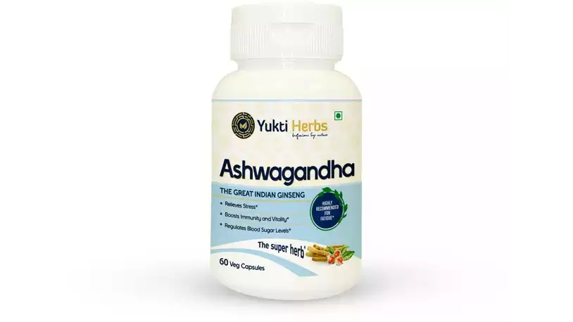 Yukti Herbs Ashwagandha Capsules (60caps)