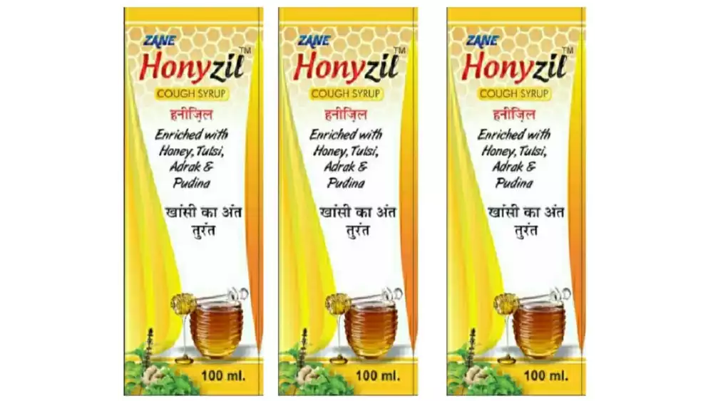 Zane Honyzil Cough Syrup (100ml, Pack of 3)