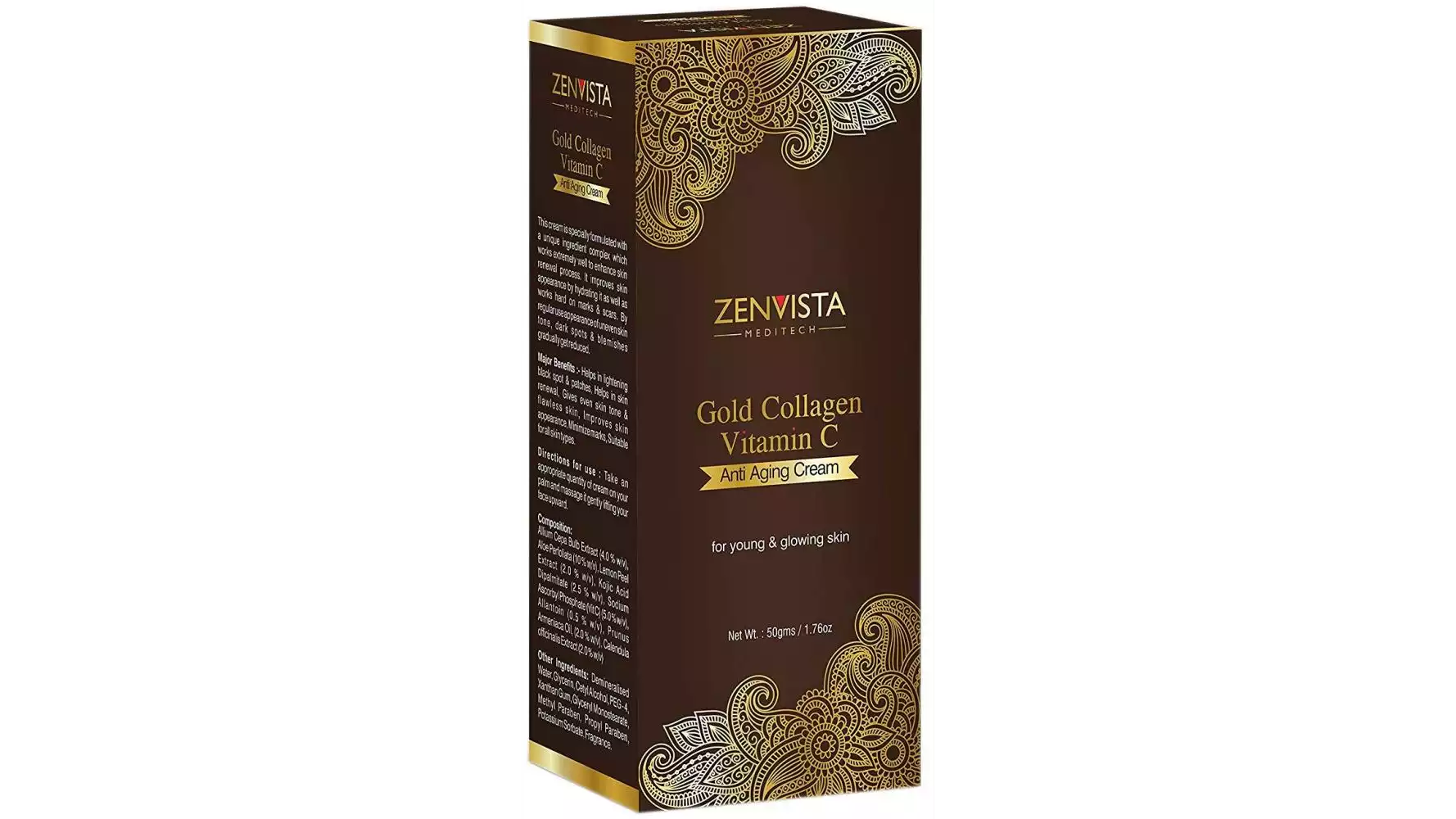 Zenvista Meditech Gold Collagen & Vitamin C Anti Ageing Cream (50g)