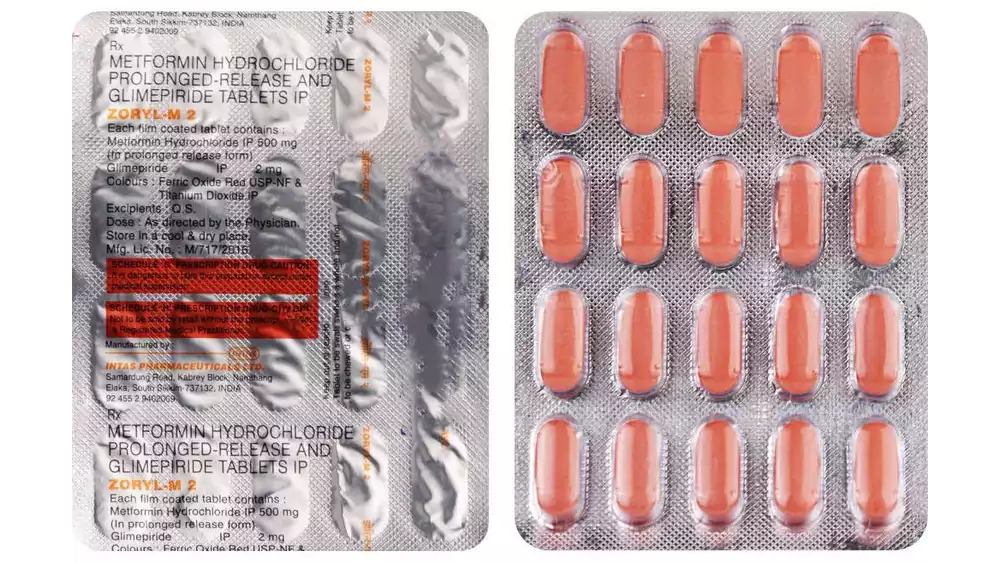 Zoryl M Tablet (2mg) (20tab)