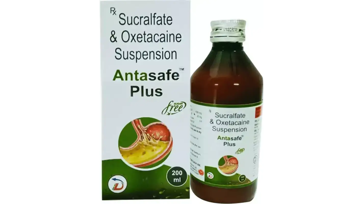 Antasafe Plus Oral Suspension Sugar Free