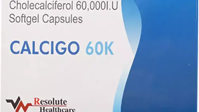 Calcigo 60K Soft Gelatin Capsule