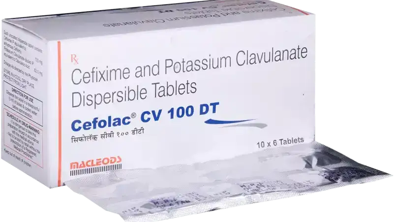 Cefolac CV 100 DT Tablet