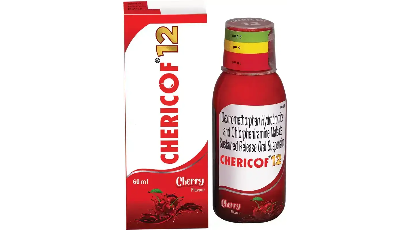 Chericof 12 Oral Suspension Cherry
