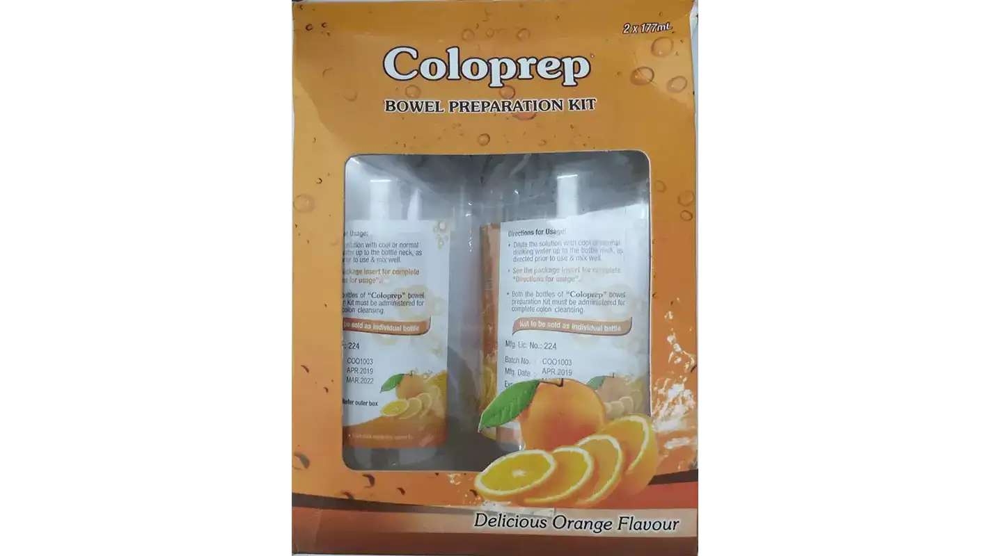 Coloprep Bowel Preparation Kit (177ml Each) Delicious Orange